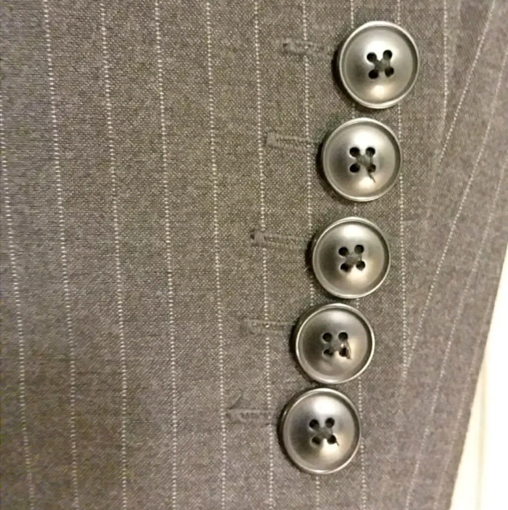 $94 Rafaella Size 10 Charcoal 2 Way Stretch Blazer - Picture 6 of 9